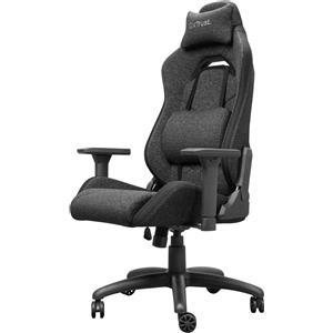 Trust GXT723 RUYA Sedia da Gaming Ergonomica in Tessuto Grigio con Braccioli Regolabili e Capacità Fino a 150kg