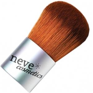 Neve Cosmetics Pennello Kabuki Professionale - Setole Sintetiche Cruelty-Free, Manico in Alluminio Satinato, Applicazione Perfetta per Fondotinta Minerale