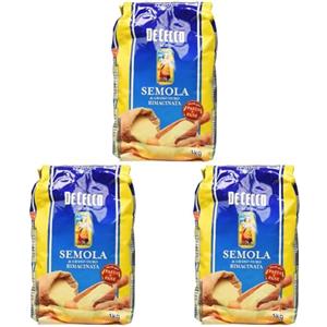 De Cecco Semola di Grano Duro Rimacinata, 1kg (Confezione da 3)