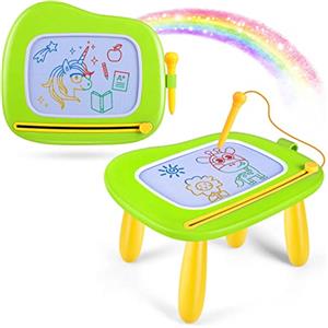 Smasiagon Lavagna Magnetica per Bambino 1 Anno, Grande Magica Cancellabile Scrittura Tablet con Le Gambe, Giocattolo Educativo e Regalo per Bambini 1 2 3 Anni (Verde)