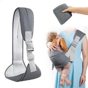 xtemtoamz Fascia Bebe, Fascia Marsupio Neonato, Marsupio Bambini, Marsupio Neonato 0-36 Mesi - Ergonomico, Imbottito Sulle Spalle, Lunghezza della Cinghia Regolabile