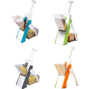 Generico cecarogroup Mandolina Affettatrice Manuale Multifunzione, per taglia verdure verticale professionale con Spessore regolabile, Patate, Cipolla, Frutta, Cutter Kitchen