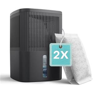 AROEVE Deumidificatore, 450g x 2 Assorbitore di Umidità | Capacità 1000 ml | Protezione di 2 Mesi contro l'Umidità (900g) | Senza Elettricità, Ecologico & Portatile per Armadio di 15㎡, Stanza & Roulo