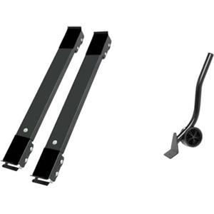 Generico Supporto for lavatrice Frigorifero mobile Base rialzata Staffa for rulli mobili Ruota Accessori for la cucina del bagno Elettrodomestico(Black Suit)