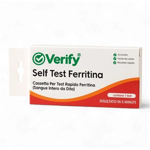 Verify® Self Test Ferritina - Test Rapido per Diagnosi Anemia da Carenza di Ferro, Risultati in 5 Minuti