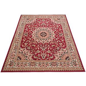 Carpeto Rugs Tappeto Salotto Floreale Orientale Pelo Corto - Tappeti Soggiorno Originali - Tappeti Camera da Letto - Tappeti Salotto Grandi Dimensioni - Rosso - 60 x 100 cm