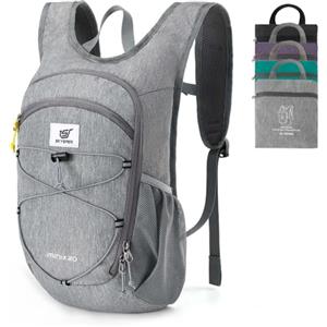 SKYSPER Zaino Pieghevole Leggero da 20L, Zaino da Escursione con Cinturino Pettorale Zaino Ripiegabile per viaggi Zainetto Piccolo per Uomo Donna