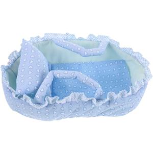 ibasenice Culla per bambole a cestino: culla per bambole - marsupio per giocattoli reborn con maniglia per animali di peluche reborn maschi e femmine sotto i 13,7 pollici