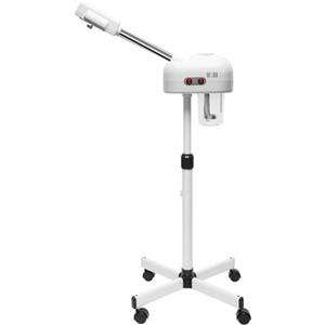 WAPHOERTE Salon, spruzzatore specifico per sauna facciale con ugello girevole a 360°, regolabile in altezza tra 112 - 132 cm, bianco