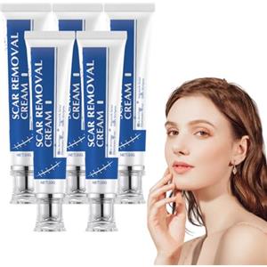 VKaoess Advanced Scar Gel, Crema intensiva per cicatrici durante la notte, Attenua l'aspetto di smagliature e cicatrici, aiuta a ridurre la comparsa di traccia chirurgiche, acneiche e cheloidi (5 pezzi)