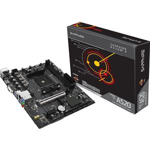 Sapphire A520M-E Scheda Madre microATX AM4 con supporto DDR4 fino a 64GB e USB 3.2
