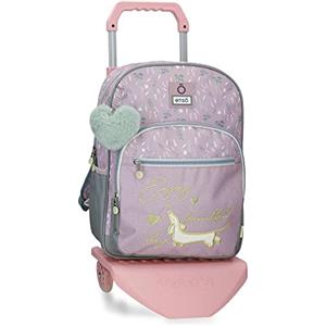 Enso Zaino Scuola Beautiful day con Trolley Viola 30x38x12 cm Poliestere 13,68L