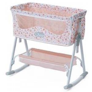 Chicco Culla Next to Me per Bambole - Culla Giocattolo Regolabile in Altezza, Struttura in Metallo, Modalità Dondolo o Fissa, per Bambini da 3 Anni