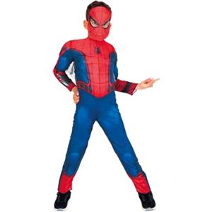Rubie's Rubies Costume Spiderman USM Deluxe per ragazzi e ragazze, con petto muscoloso e maschera, licenza ufficiale Marvel Spider-man per Carnevale, Natale, Halloween, compleanno e regali