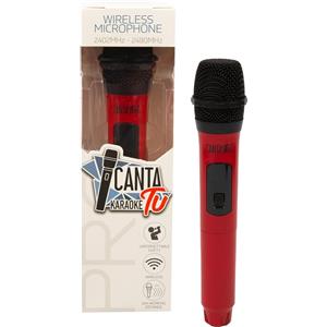 GIOCHI PREZIOSI Microfono Wireless per Canta Tu Karaoke PRO Colore Rosso Perfetto per i Duetti