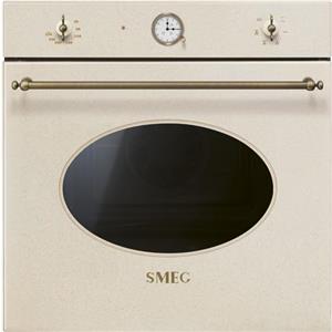 Smeg SF68C1AVO - Forno da Incasso, Elettrico, Ventilato, 70 Litri, colore Avena, Classe energetica A