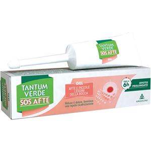 ANGELINI PHARMA ITALIA SpA Tantum Verde SOS Afte Gel 8ml - Trattamento per Afte e Lesioni Orale