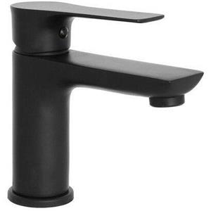 Brand s.r.l. Miscelatore Lavabo Flat Nero Opaco con Piletta Clic/Clac - Design Elegante e Funzionale