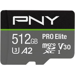 Pny U3 Pro Elite - - 512 GB scheda MicroSD (p-sdux512u3100pro-ge)