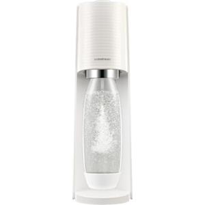 SodaStream Gasatore Terra White con 1 bottiglia fuse lavabile in lavastoviglie da 1L e 1 cilindro di nuova generazione Quick Connect per gasare fino a 60L