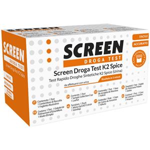 SCREEN ITALIA Test Antidroga K2/Spice - Analisi Urina per Amfetamina, Benzodiazepina, Cocaina e Altre Droghe