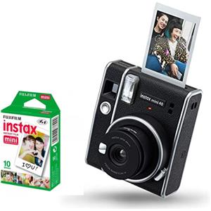 FUJI INSTAX MINI 40 BLACK+ PELL. 10 PACK