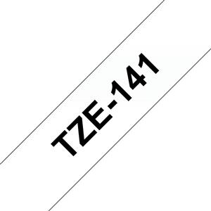 Brother TZE-141 Nastro Laminato Nero su Trasparente - 18 mm x 8 m, Compatibile con P-Touch