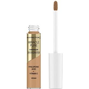 Max Factor Correttore Liquido Miracle Pure, Formula con Vitamina C e Acido Ialuronico, 24 Ore di Idratazione, 100% Vegan, Tonalità 04 Medium
