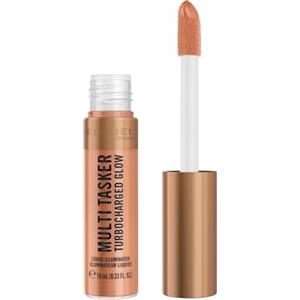 Rimmel London Multi Tasker Turbocharged Glow, 007 Spilling the Tea, Illuminante liquido per il viso, Perle riflettenti, Luminosità naturale, Vitamina C & E, Formula Vegana, 10 ml