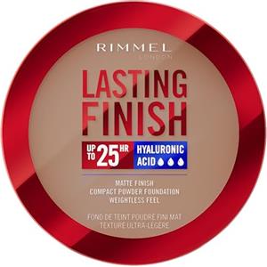 Rimmel London, Lasting Finish, 11 Caramel, Fondotinta Compatto, Finish Soft-Focus, Finish opaco, Coprenza totale, SPF20, Formula vegana, 7 g
