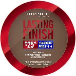 Rimmel London, Lasting Finish, 16 Hazelnut, Fondotinta Compatto, Finish Soft-Focus, Finish opaco, Coprenza totale, SPF20, Formula vegana, 7 g