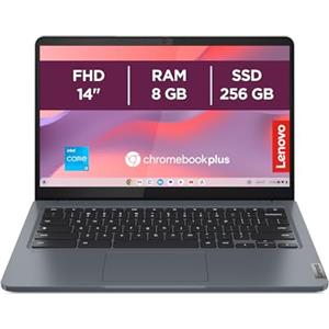 Lenovo IdeaPad Slim 3 Notebook Chromebook Plus 14" FHD (1920x1080) - Intel Core i3-N305, 8GB RAM, 256GB SSD, WiFi 6, ChromeOS, 1.5 Kg - Storm Grey
