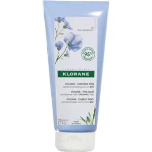 Klorane Balsamo al Lino Bio 200ml - Districa e Volumizza i Capelli Sottili con Ingredienti Naturali