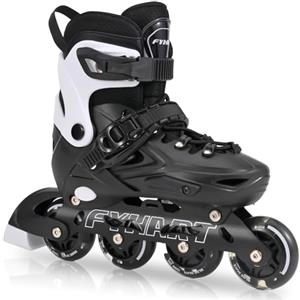 PIPIZHU Pattini in Linea Regolabili per Bambini Ragazzi Ragazze con Ruote di Illuminazione, Pattini Regolabili per Bambini per Principianti Bambini (S: 29 - 32)