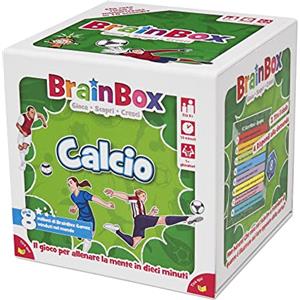 Asmodee - BrainBox: Calcio, Gioco per Imparare e Allenare la Mente, 1+ Giocatori, 8+ Anni, Ed. in Italiano, G1-13909