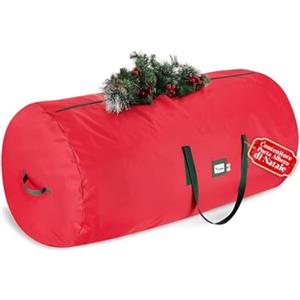 Avilia - Sacca Pieghevole Porta Albero di Natale Impermeabile con Zip, Manici Rinforzati ed Etichetta Trasparente, Ideale come Borsa x Albero di Natale 210 cm, Facile da Riporre e Trasportare