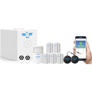 ITALIAN ALARM - Allarme Casa Senza Fili con App Smart, Kit Antifurto Casa Wireless con Sensori Porte e Finestre, Sistema di Sicurezza con Avviso Mancanza Corrente, già Configurato e Assistenza Italia
