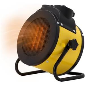 Wintem Termoventilatore in Ceramica 2000W - Stufa Elettrica 3 Intensità Regolabili e Funzione Anti Surriscaldamento - Ideale per Camera, Ufficio o Bagno - Compatto e Facile da Spostare 25,5x19x30,5cm