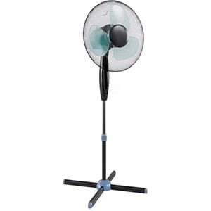 Wintem Ventilatore a Piantana 50W Silenzioso - Oscillante, Altezza e Inclinazione Regolabile | 3 Velocità, Ideale Casa e Ufficio con Piantana a Croce per Stabilità Migliore