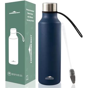 Combo Delight Thermos 580 ml - Borraccia isolata in acciaio inox con manici per bevande calde e fredde, leggera, a prova di perdite e con spazzola per la pulizia, ideale per viaggi, fitness, ufficio