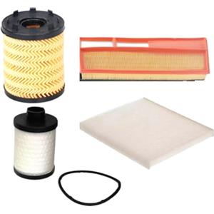 Somer Car KIT 4 FILTRI TAGLIANDO COMPATIBILE CON FIAT PUNTO IDEA LANCIA MUSA YPSILON 1.3 MULTIJET PURFLUX