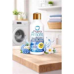 Generico Puro Amore Profumo Concentrato Blu per Bucato e Pavimenti - Essenza Intensa e Fresca, Lunga Durata, fino a 50 Lavaggi - Fragranza Pulito Fiorito (1)