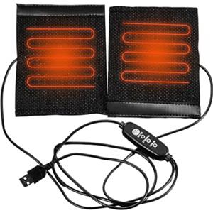 Youngwier Termoforo USB - Termoforo Elettrico Regolabile con e Alimentazione a Presa,Cuscinetto Riscaldante per Viaggi in Auto - Per Corpo, Ufficio, Ginocchio, Piede, Campeggio, Schiena, Collo,