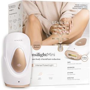 Sensica Sensilight MINI Epilatore a Luce Pulsata (IPL) per Casa - Dispositivo Compatto per Donna & Uomo, Trattamento Preciso di Viso e Corpo, Tecnologia RPL™ Avanzata Brevettata