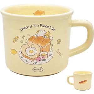 TREEWOO Kawaii Anime, tazza da caffè con motivo a forma di coniglietto, 380 ml, bella tazza in ceramica per adolescenti