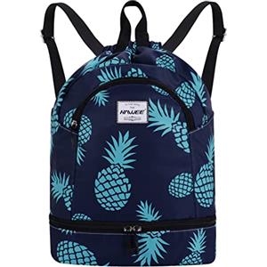 HAWEE Sportivo Zaino Grande Impermeabile Borsa da Palestra Sacca con Tasca Interna Unisex per Vita Quotidiana Scuola Sport All'Aperto Tempo Yoga Libero Spiaggia Nuoto