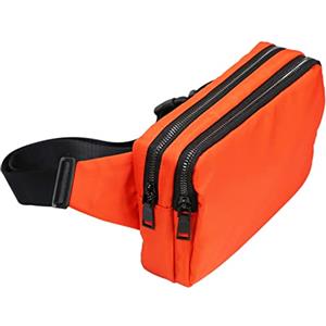 ZhaoCo Marsupio Uomo Donna Grande Leggero con 2 Tasche e Fibbia a Sgancio Rapido per Escursionismo Sportivo Campeggio Ciclismo Cane a Passeggio - Arancia