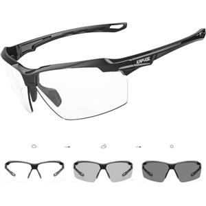 KAPVOE Occhiali Fotocromatici Ciclismo Uomo Occhiali MTB Donna Occhiali Bici da Corsa Occhiali da Sole Sportivi TR90 Occhiali da Sole Ciclismo Occhiali Mountain Bike Chiaro Occhiali Bicicletta 02