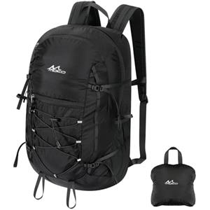 MoKo Zaino da Trekking, Zaino da Campeggio di Grande capacità 40L con Tasche Multiple, Zaino da Viaggio Resistente agli Strappi per Uomini e Donne, Zaino da Trekking Pieghevole e Leggero, Nero