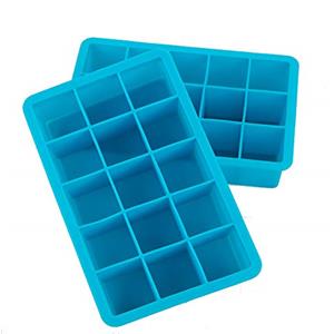 Webake Stampo Cubetti Ghiaccio in Silicone 15 Vassoio per Cubetti di Ghiaccio 3 x 3 cm Ideali per Alcolici, Whisky, Cocktail, Drink, Candy Budino (Set da 2)